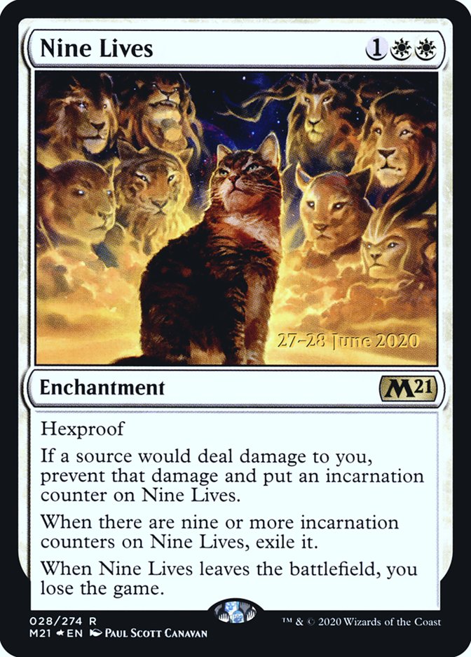 Nine Lives [Core Set 2021 Prerelease Promos] | Pegasus Games WI