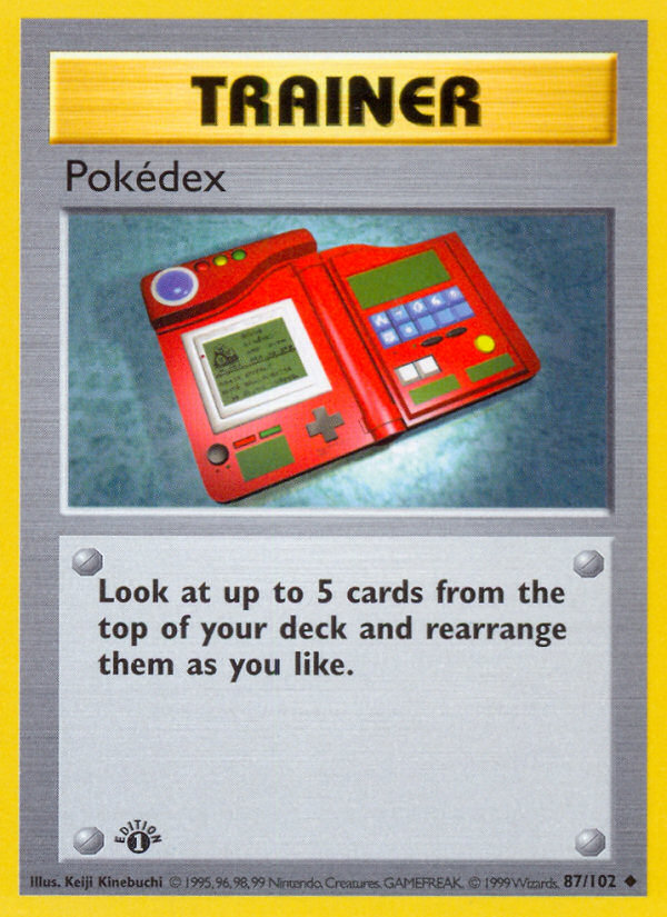 Pokedex (87/102) (Shadowless) [Base Set 1st Edition] | Pegasus Games WI