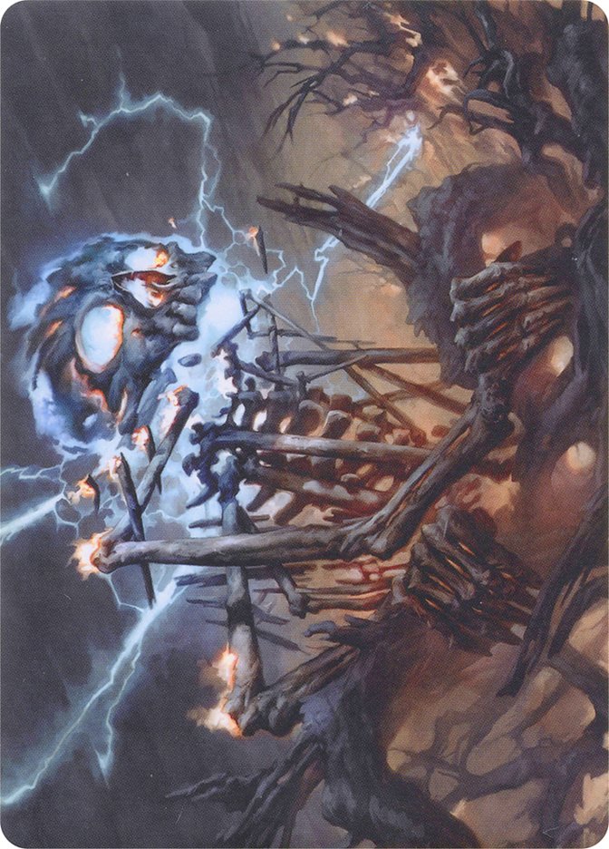 Lightning Skelemental // Lightning Skelemental [Modern Horizons Art Series] | Pegasus Games WI