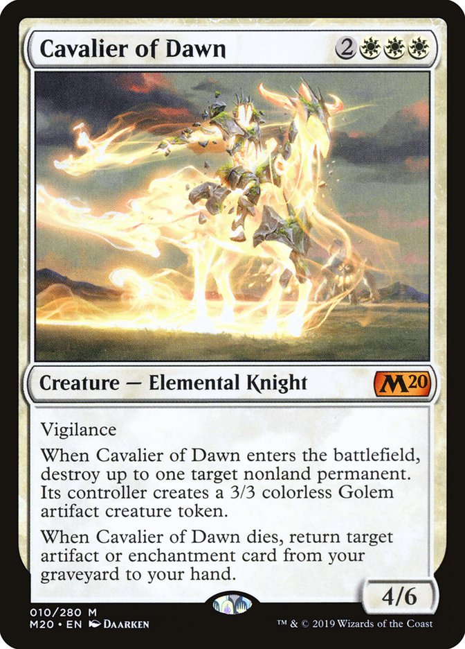 Cavalier of Dawn [Core Set 2020] | Pegasus Games WI