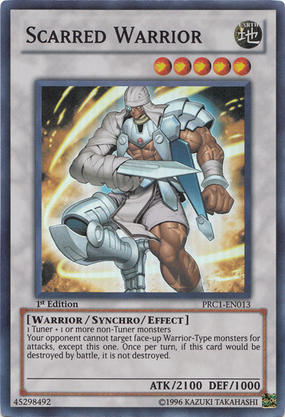 Scarred Warrior [PRC1-EN013] Super Rare | Pegasus Games WI