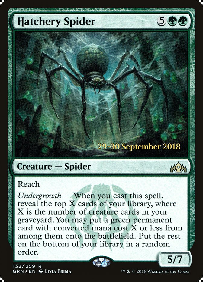 Hatchery Spider [Guilds of Ravnica Prerelease Promos] | Pegasus Games WI