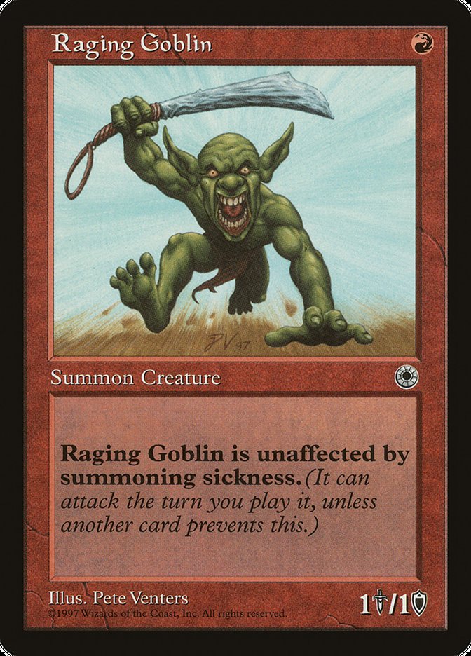 Raging Goblin (No Flavor Text) [Portal] | Pegasus Games WI