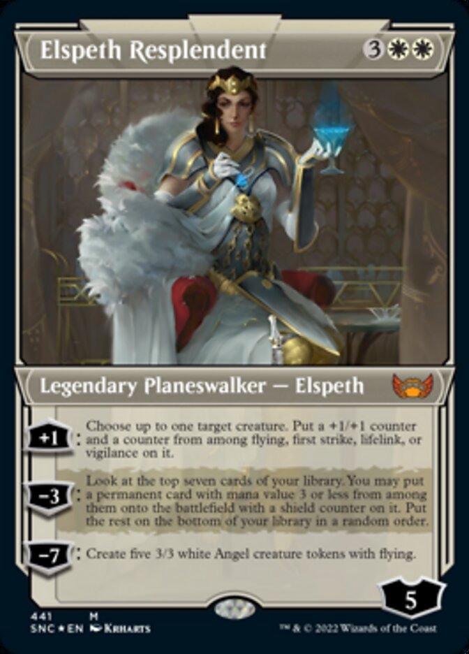 Elspeth Resplendent (Showcase Art Deco Foil Etched) [Streets of New Capenna] | Pegasus Games WI
