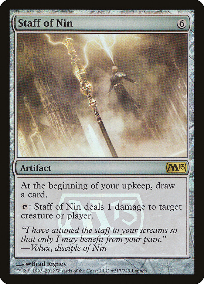 Staff of Nin [Magic 2013 Prerelease Promos] | Pegasus Games WI