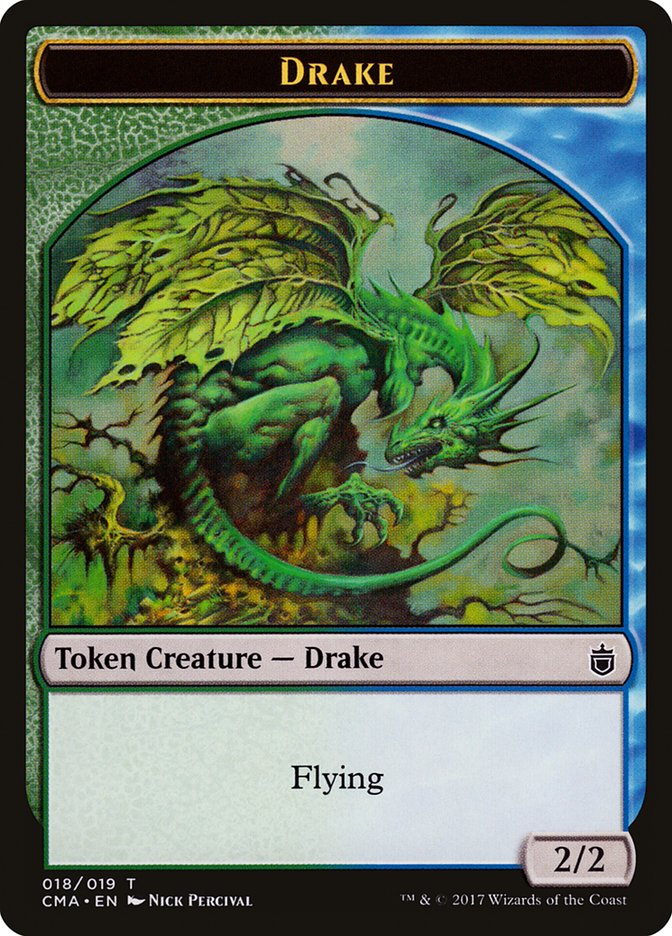 Drake Token [Commander Anthology Tokens] | Pegasus Games WI