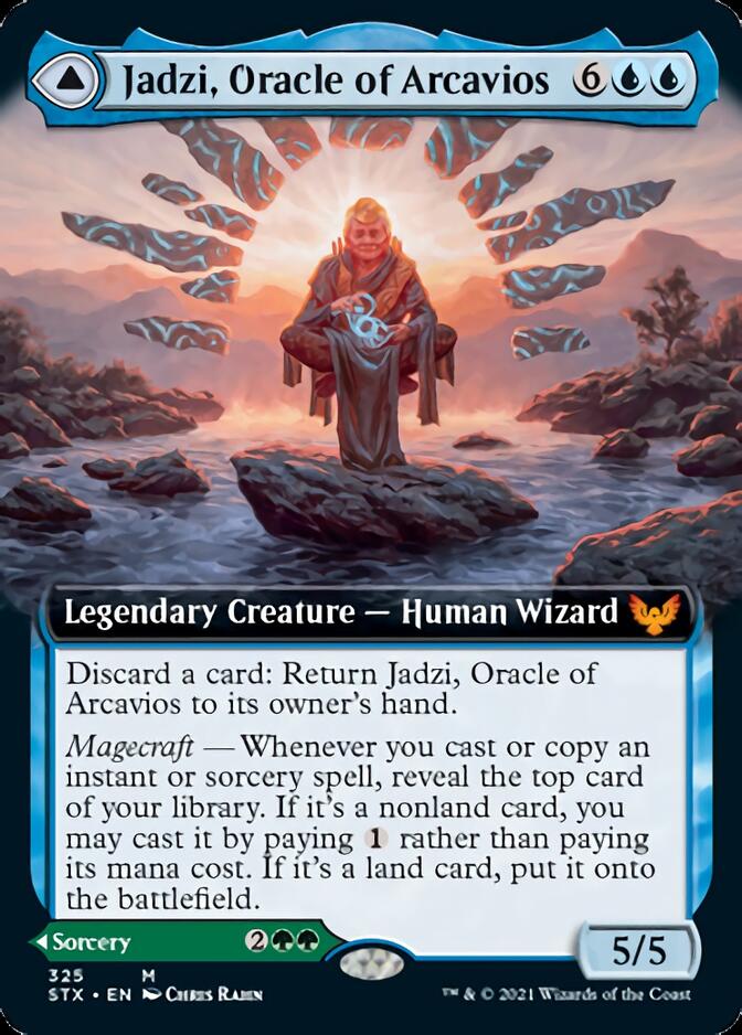Jadzi, Oracle of Arcavios // Journey to the Oracle (Extended Art) [Strixhaven: School of Mages] | Pegasus Games WI