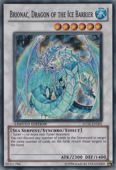 Brionac, Dragon of the Ice Barrier [H5SE-EN001] Super Rare | Pegasus Games WI