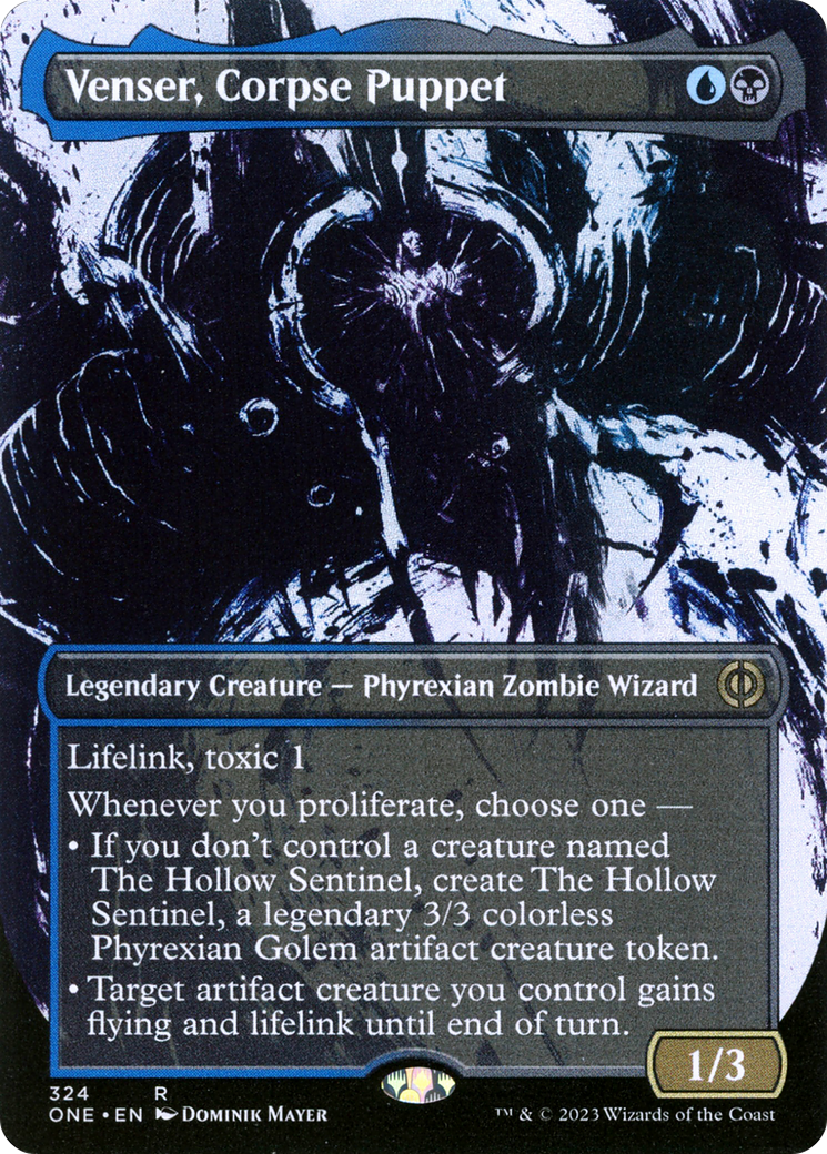 Venser, Corpse Puppet (Borderless Ichor) [Phyrexia: All Will Be One] | Pegasus Games WI