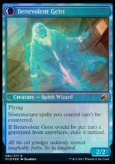 Malevolent Hermit // Benevolent Geist [Innistrad: Midnight Hunt Prerelease Promos] | Pegasus Games WI