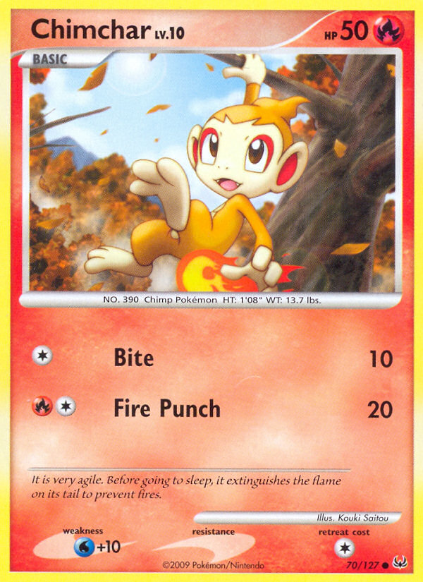 Chimchar (70/127) [Platinum: Base Set] | Pegasus Games WI