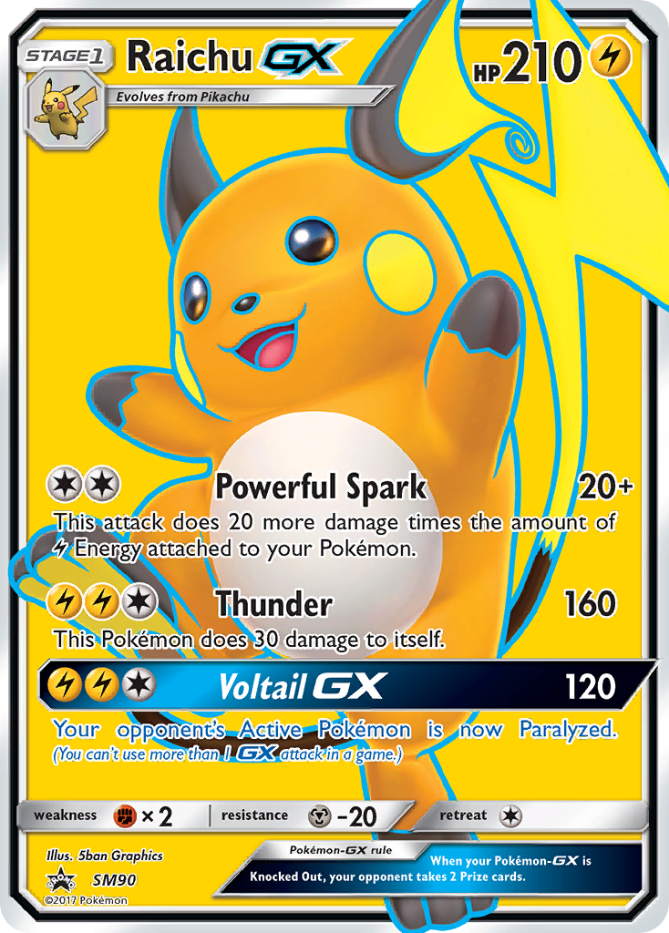 Raichu GX (SM90) [Sun & Moon: Black Star Promos] | Pegasus Games WI