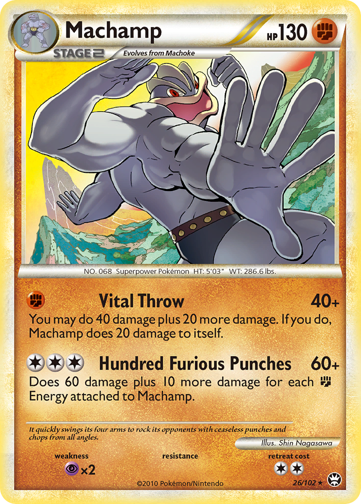 Machamp (26/102) [HeartGold & SoulSilver: Triumphant] | Pegasus Games WI
