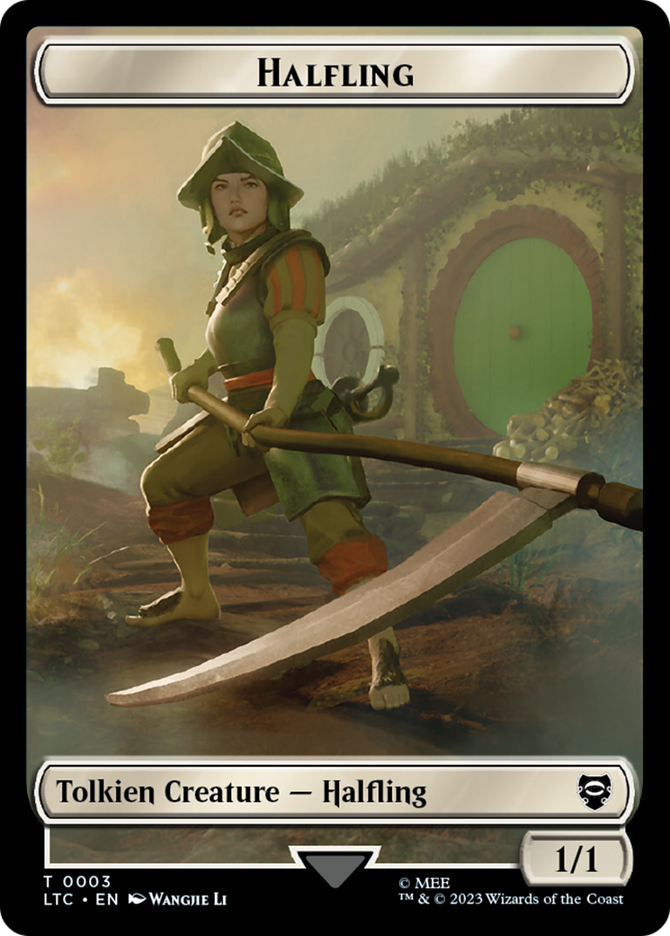 Halfling // Treasure Token [The Lord of the Rings: Tales of Middle-Earth Commander Tokens] | Pegasus Games WI