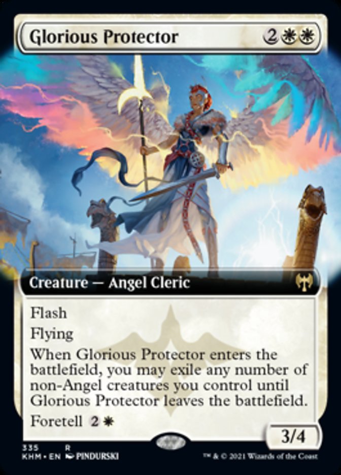 Glorious Protector (Extended Art) [Kaldheim] | Pegasus Games WI