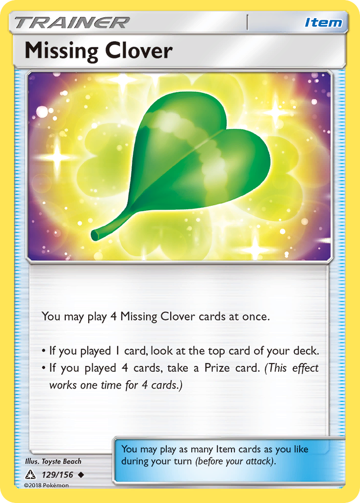 Missing Clover (129/156) [Sun & Moon: Ultra Prism] | Pegasus Games WI