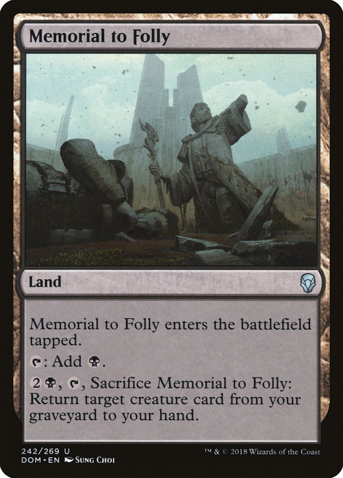 Memorial to Folly [Dominaria] | Pegasus Games WI