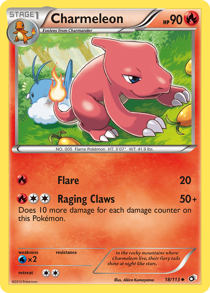 Charmeleon (18/113) [Black & White: Legendary Treasures] | Pegasus Games WI