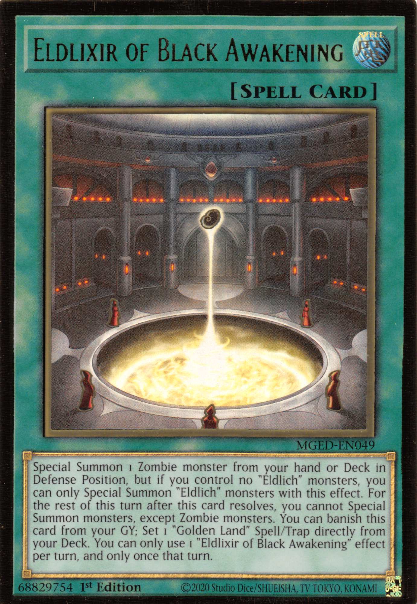 Eldlixir of Black Awakening [MGED-EN049] Gold Rare | Pegasus Games WI