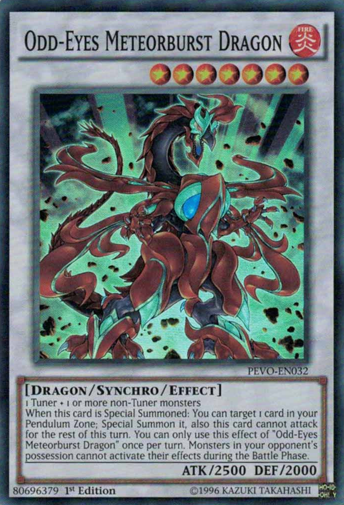 Odd-Eyes Meteorburst Dragon [PEVO-EN032] Super Rare | Pegasus Games WI