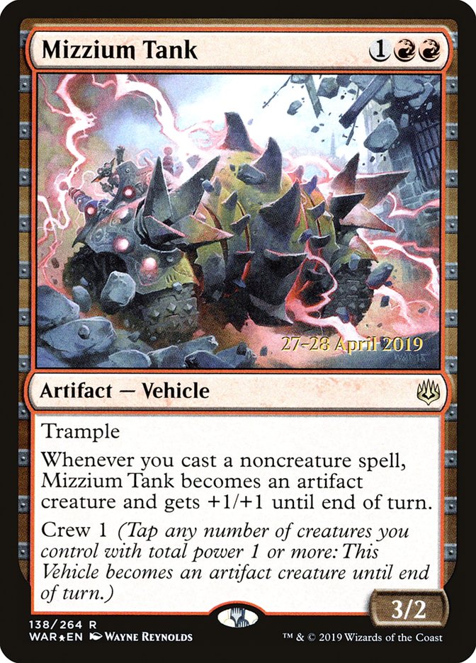 Mizzium Tank [War of the Spark Prerelease Promos] | Pegasus Games WI