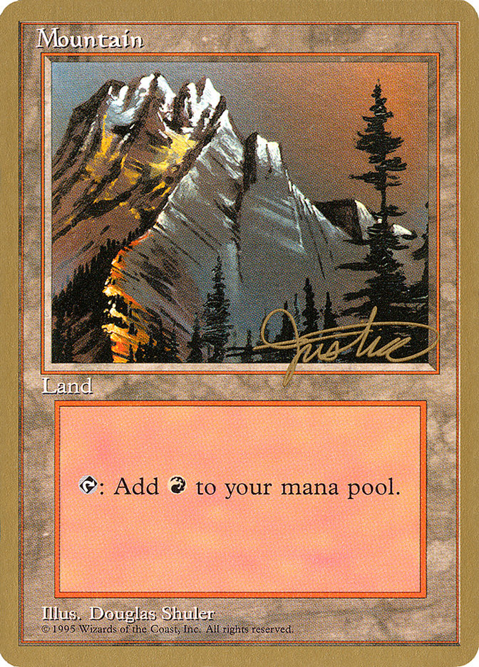 Mountain (mj373) (Mark Justice) [Pro Tour Collector Set] | Pegasus Games WI