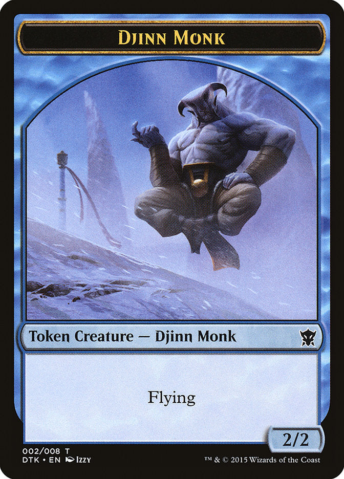 Djinn Monk Token [Dragons of Tarkir Tokens] | Pegasus Games WI