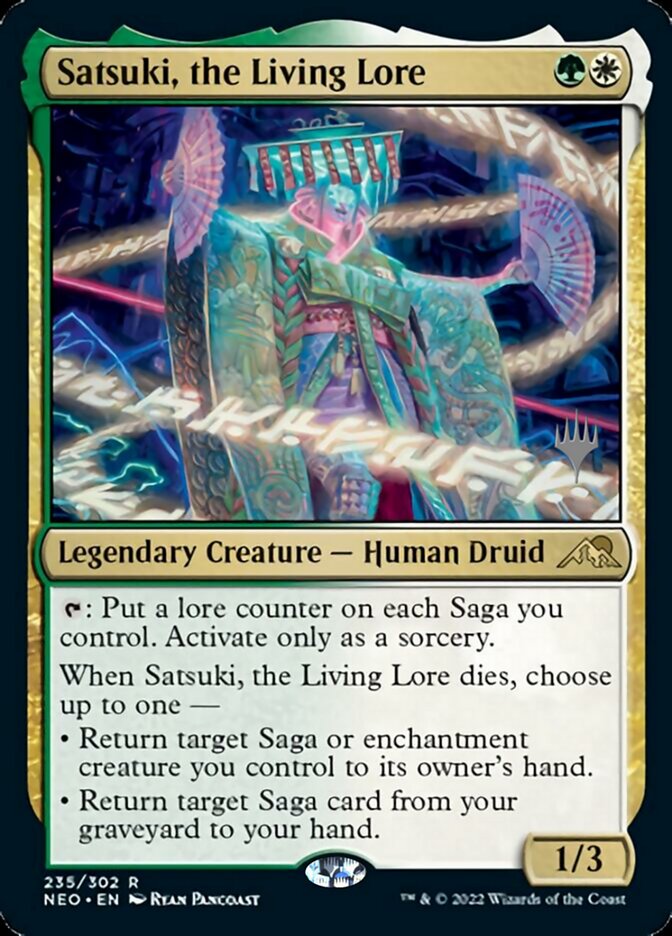 Satsuki, the Living Lore (Promo Pack) [Kamigawa: Neon Dynasty Promos] | Pegasus Games WI