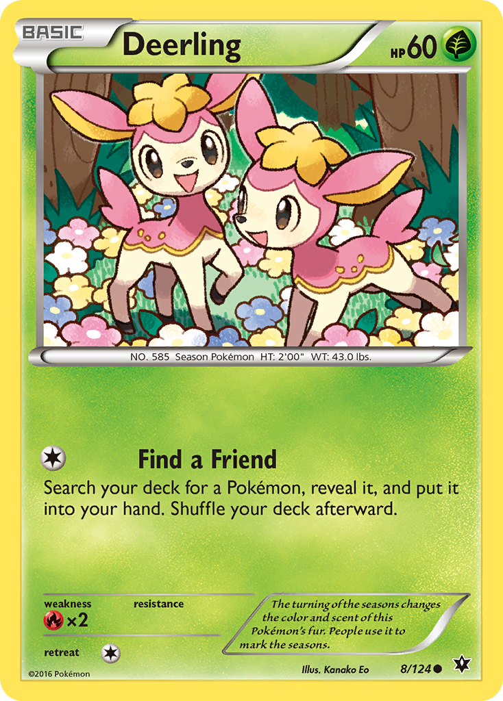 Deerling (8/124) [XY: Fates Collide] | Pegasus Games WI