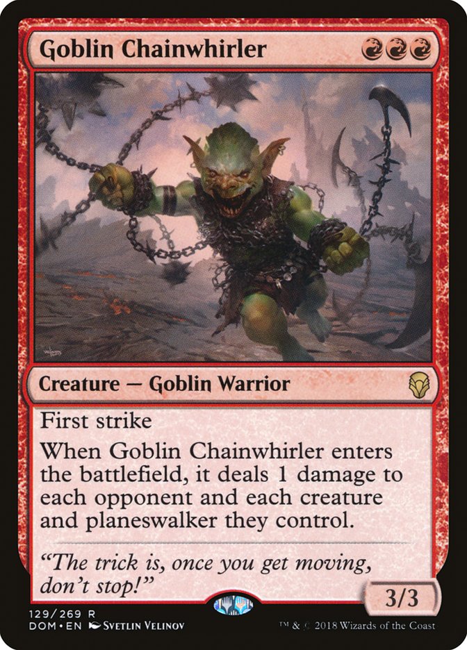 Goblin Chainwhirler [Dominaria] | Pegasus Games WI