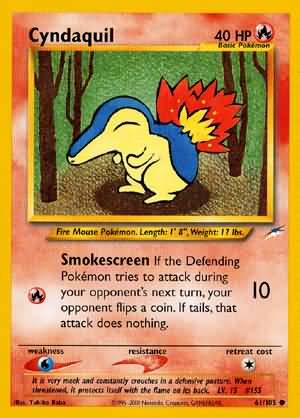 Cyndaquil (61/105) [Neo Destiny Unlimited] | Pegasus Games WI