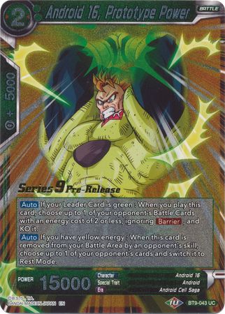 Android 16, Prototype Power (Universal Onslaught) [BT9-043] | Pegasus Games WI