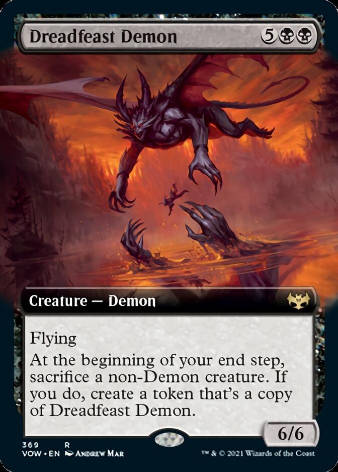 Dreadfeast Demon (Extended Art) [Innistrad: Crimson Vow] | Pegasus Games WI