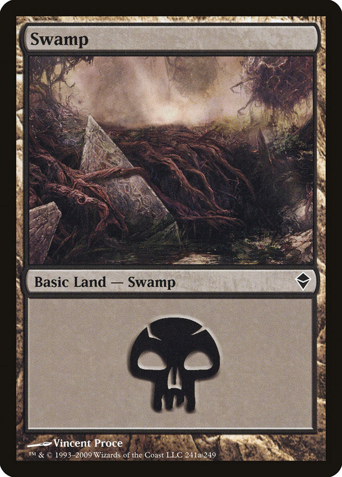 Swamp (241a) [Zendikar] | Pegasus Games WI