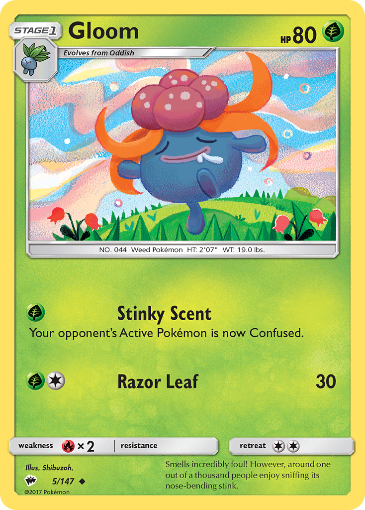 Gloom (5/147) [Sun & Moon: Burning Shadows] | Pegasus Games WI