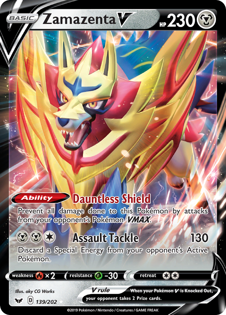 Zamazenta V (139/202) [Sword & Shield: Base Set] | Pegasus Games WI