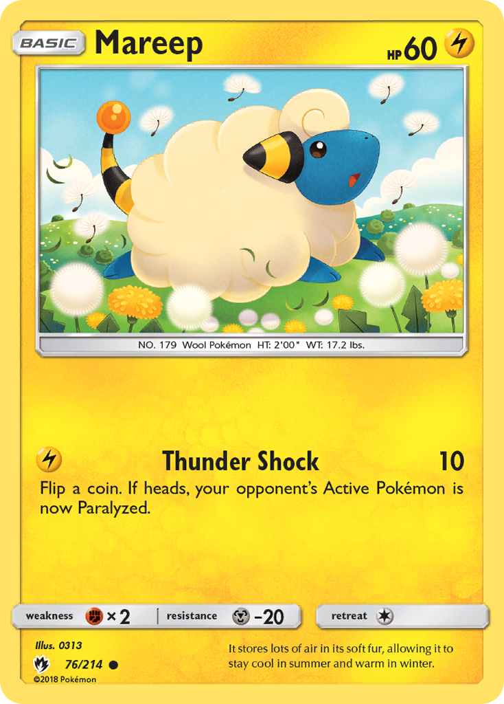 Mareep (76/214) [Sun & Moon: Lost Thunder] | Pegasus Games WI