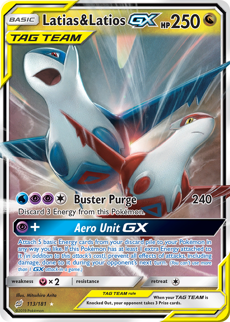 Latias & Latios GX (113/181) [Sun & Moon: Team Up] | Pegasus Games WI