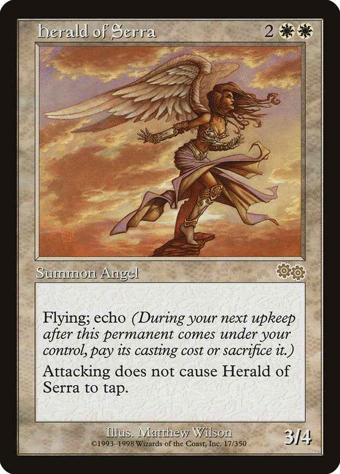 Herald of Serra [Urza's Saga] | Pegasus Games WI