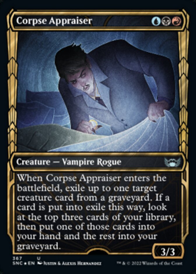 Corpse Appraiser (Showcase Golden Age Gilded Foil) [Streets of New Capenna] | Pegasus Games WI