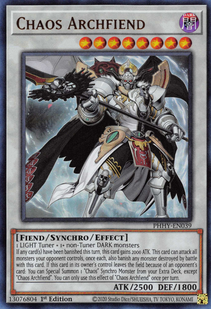 Chaos Archfiend [PHHY-EN039] Ultra Rare | Pegasus Games WI