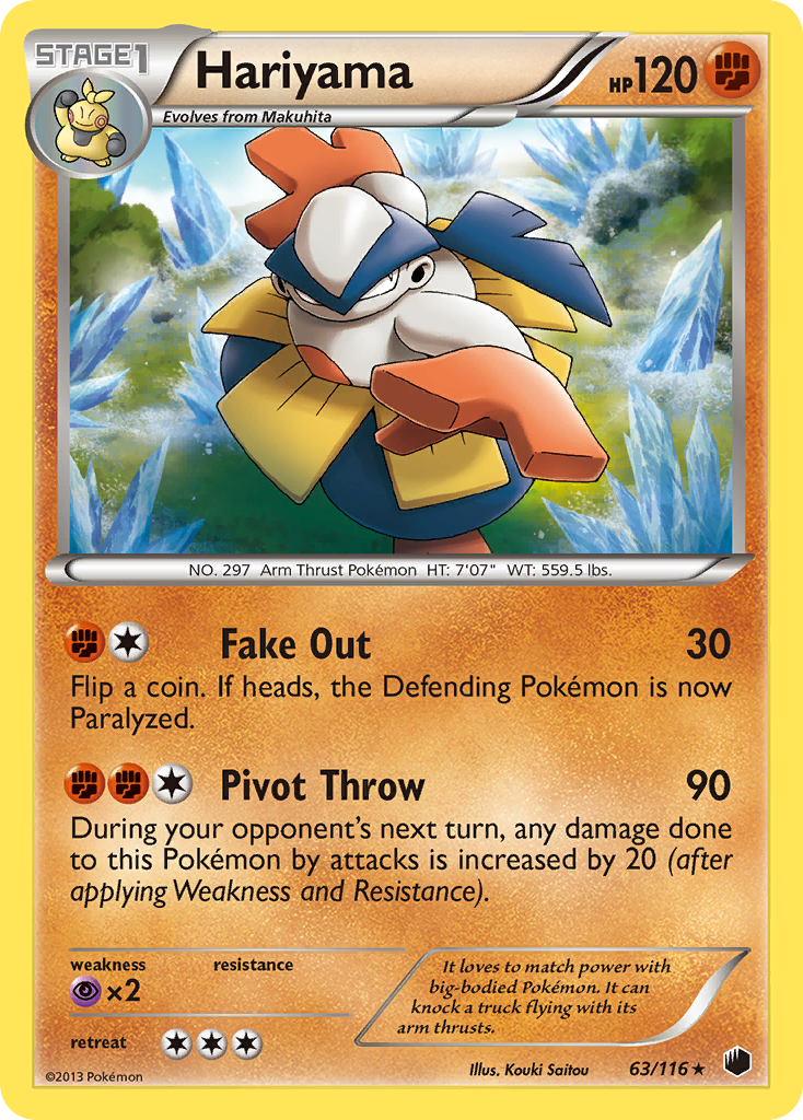 Hariyama (63/116) [Black & White: Plasma Freeze] | Pegasus Games WI