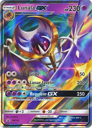 Lunala GX (SM103) (Jumbo Card) [Sun & Moon: Black Star Promos] | Pegasus Games WI