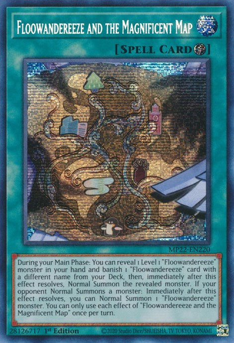 Floowandereeze and the Magnificent Map [MP22-EN220] Prismatic Secret Rare | Pegasus Games WI