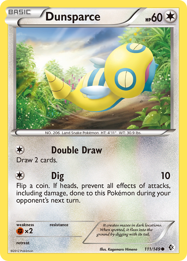 Dunsparce (111/149) [Black & White: Boundaries Crossed] | Pegasus Games WI