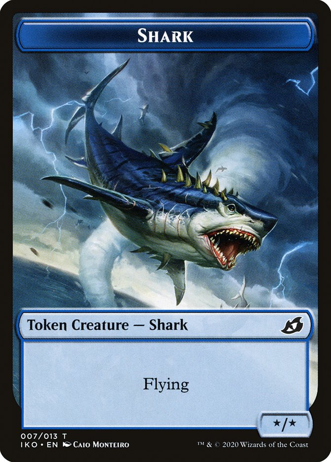 Shark Token [Ikoria: Lair of Behemoths Tokens] | Pegasus Games WI