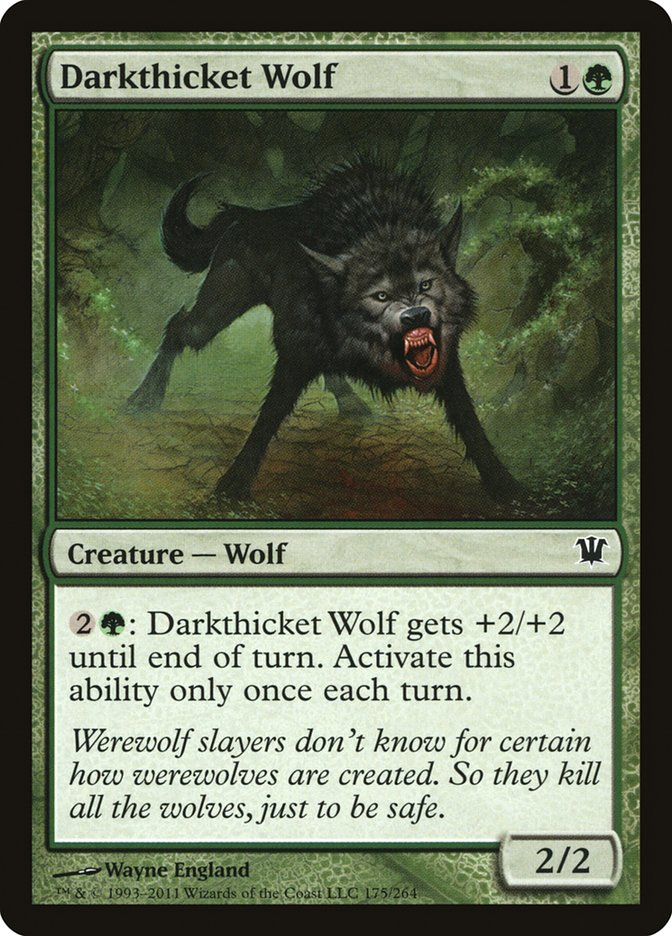 Darkthicket Wolf [Innistrad] | Pegasus Games WI