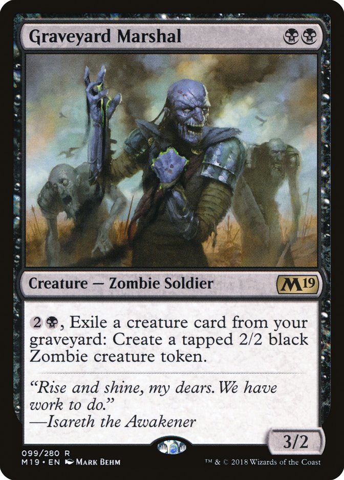 Graveyard Marshal [Core Set 2019] | Pegasus Games WI