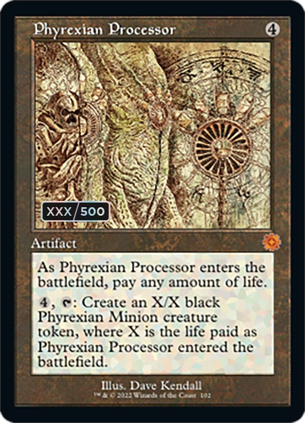 Phyrexian Processor (Retro Schematic) (Serialized) [The Brothers' War Retro Artifacts] | Pegasus Games WI