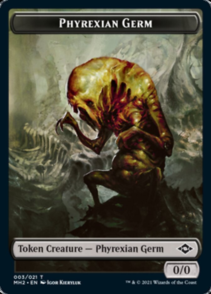 Phyrexian Germ // Treasure (21) Double-Sided Token [Modern Horizons 2 Tokens] | Pegasus Games WI